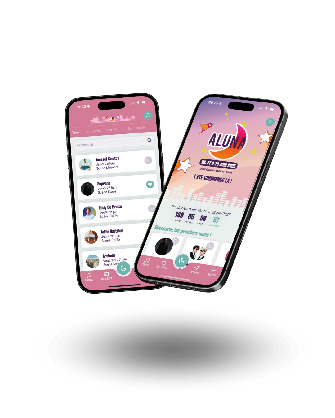 aluna festival application mobile
